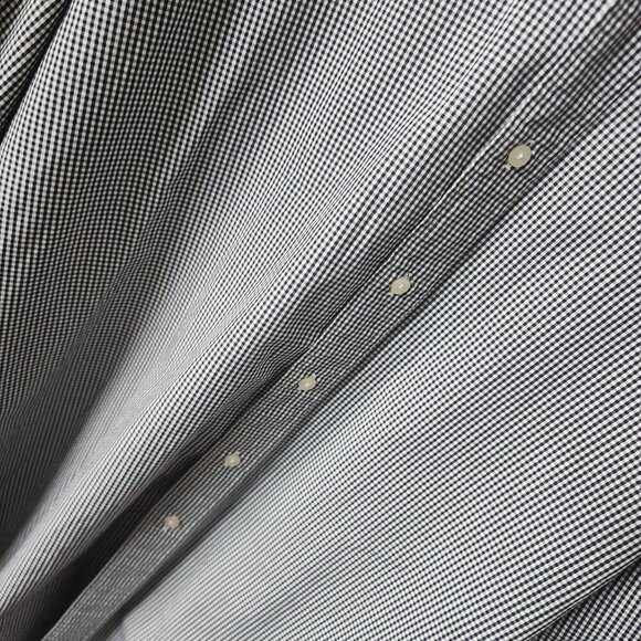 Ralph Lauren Golf Tilden Button Up Long Sleeve Shirt Black & White Check XXL EUC - Picture 4 of 8